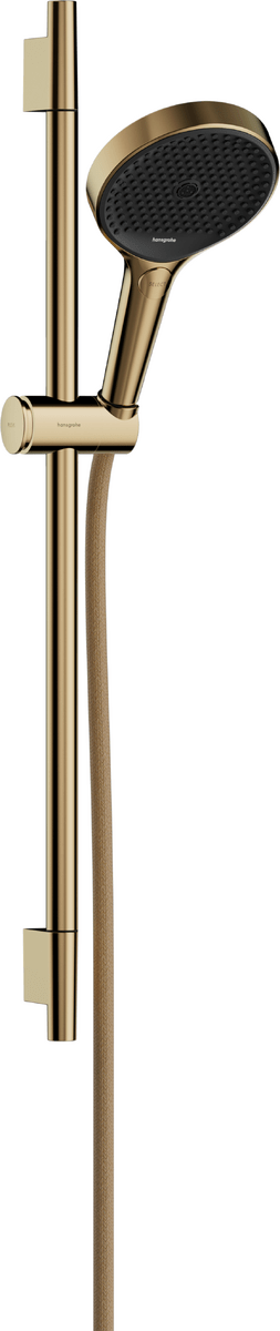 Hansgrohe Rainfinity Shower Set 130 3jet Ecosmart With Shower Bar S Puro 65 Cm - Polished Gold - Optic - 28746990 - TAP 'N' SHOWER