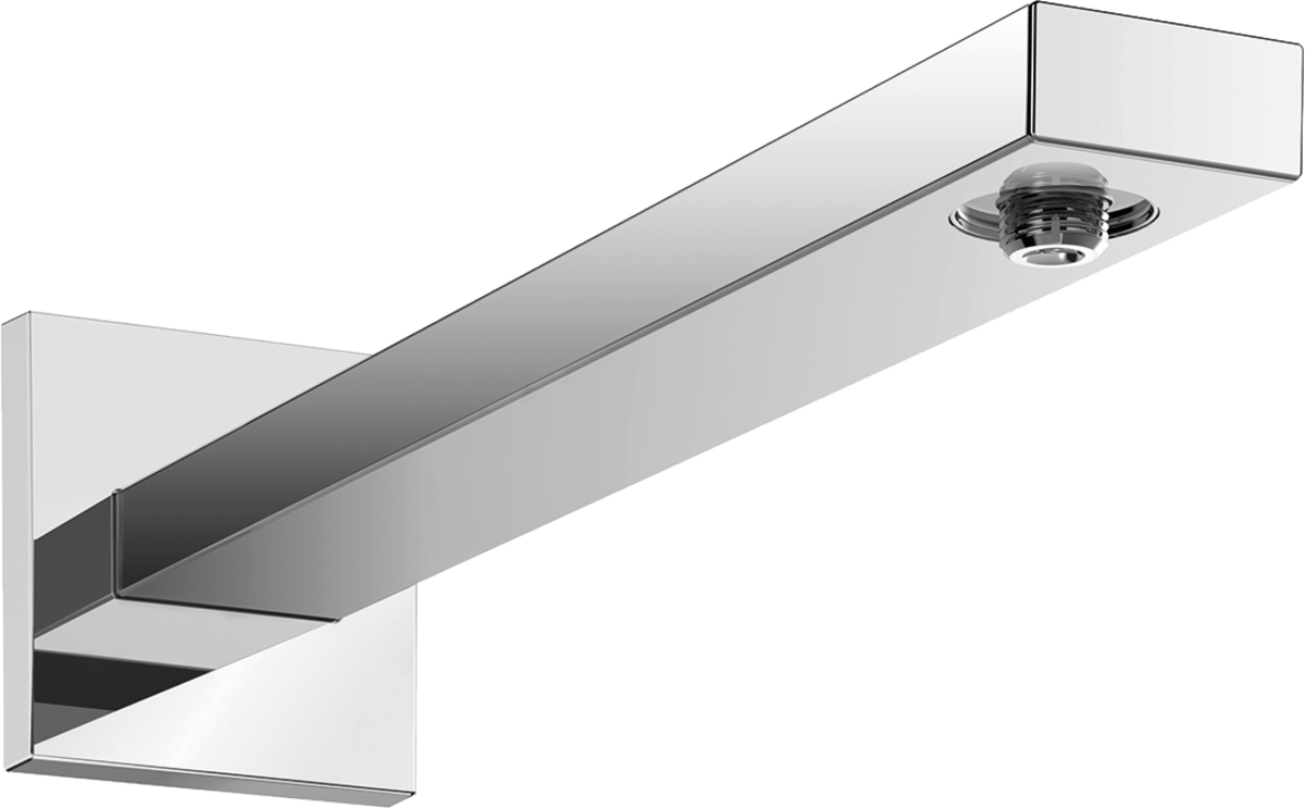 Hansgrohe Shower Arm E 390 mm With Rectangular Shaft - Chrome - 27694000 - TAP 'N' SHOWER