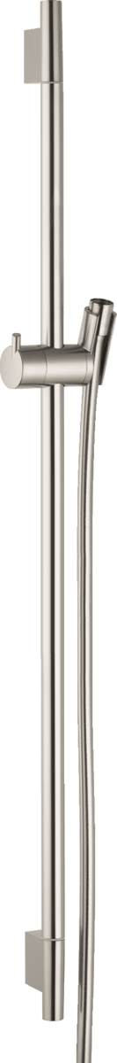 Hansgrohe Unica Shower Rail S Puro 900 mm With Isiflex Shower Hose 1600 mm - Brushed Nickel - 28631820 - TAP 'N' SHOWER