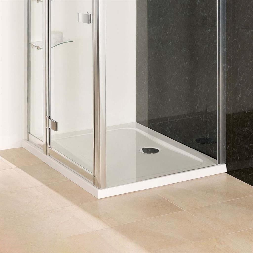 Eastbrook Volente Rectangular Shower Tray 1300mm x 760mm - White - 158.684 - TAP 'N' SHOWER