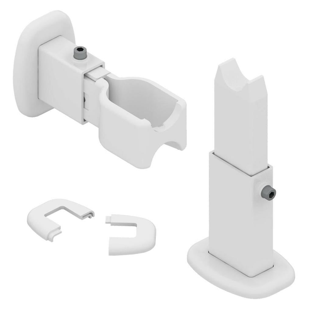 Eastbrook Room Divider Bracket Set - White - 16.153 - TAP 'N' SHOWER