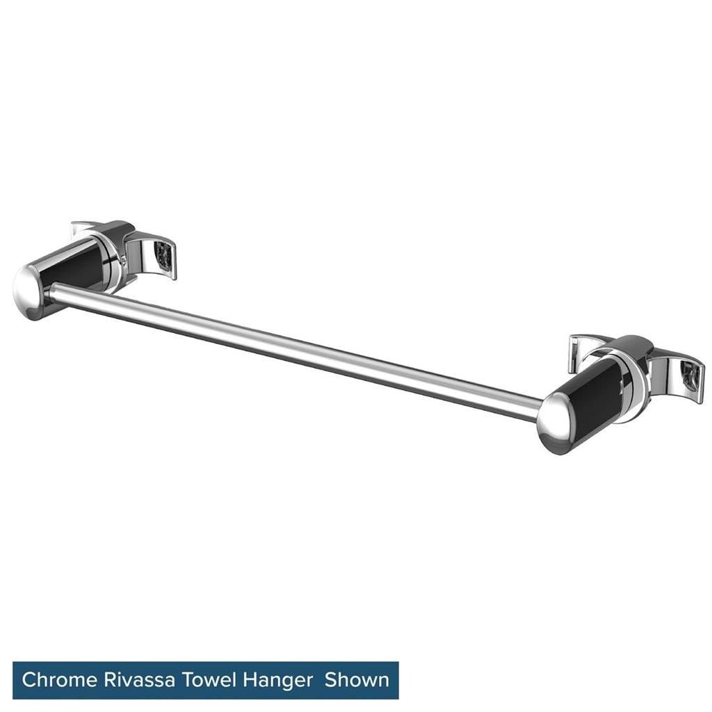 Eastbrook Rivassa Towel Hanger 600mm - White - 16.157 - TAP 'N' SHOWER