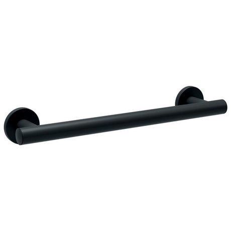Bathex Yardley Grab Rail 25mm S/S 300mm Concealed Fixings - Matt Black - 17000MB - TAP 'N' SHOWER