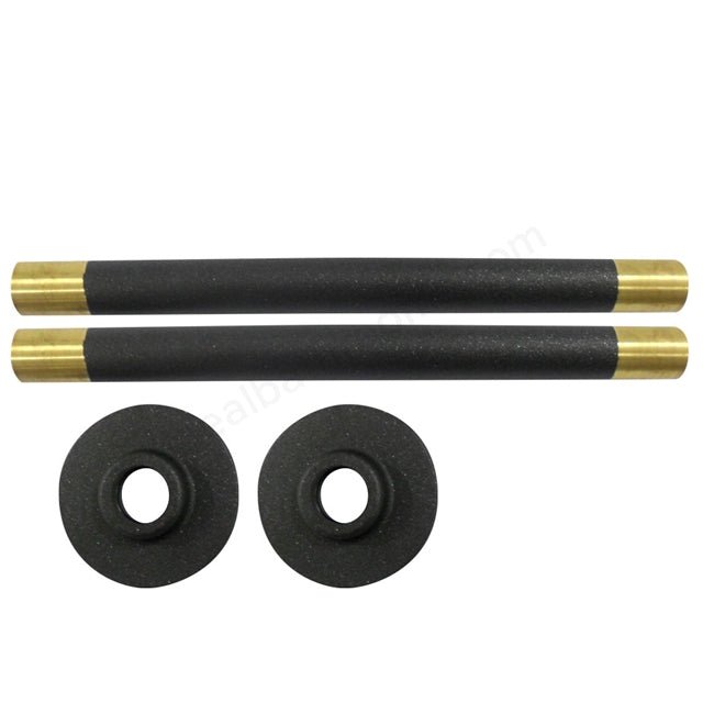 Oakham Radiator Pipes 180mm - Anthracite - TAP 'N' SHOWER