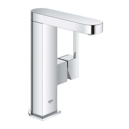 Grohe Plus 2019 L-Size Basin Mixer Swivelling Smooth Body & Push Open - Chrome - 23873003