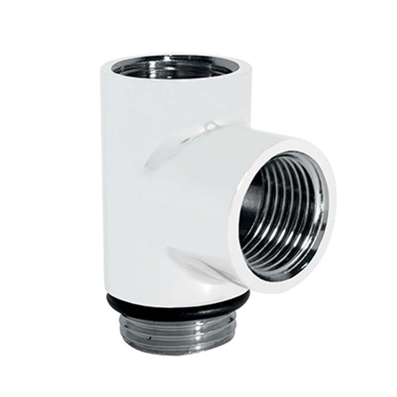 Towelrads T Piece - White - 123010 - TAP 'N' SHOWER