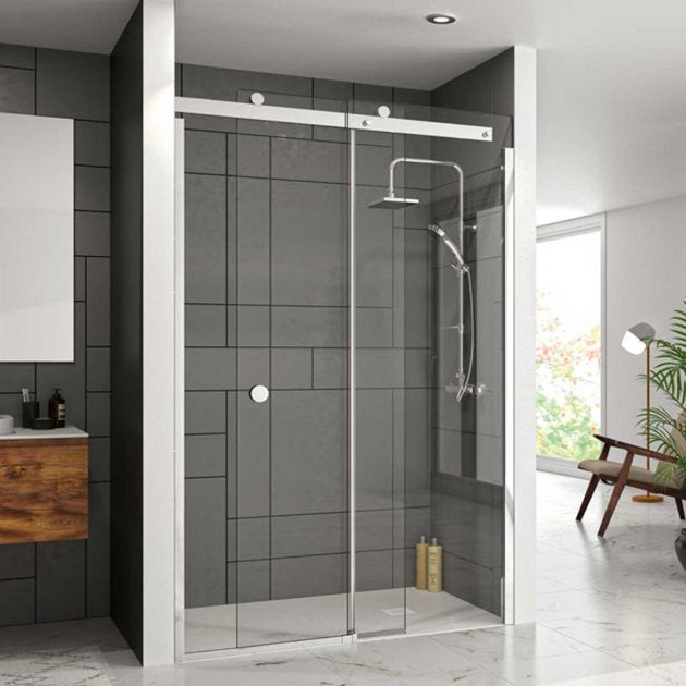 Merlyn 10 Series 1500mm Wide Right Handed Sliding Shower Door - 10mm Glass - M108281CR - TAP 'N' SHOWER