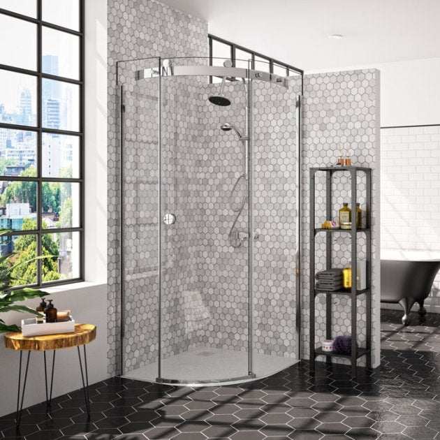 Merlyn 10 Series Single Quadrant Shower Enclosure 900mm x 900mm Left Handed - Clear Glass - M103221CL - TAP 'N' SHOWER