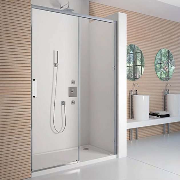 Merlyn 8 Series Frameless Sliding Shower Door 1200mm Wide - 8mm Glass - A0920DH - TAP 'N' SHOWER