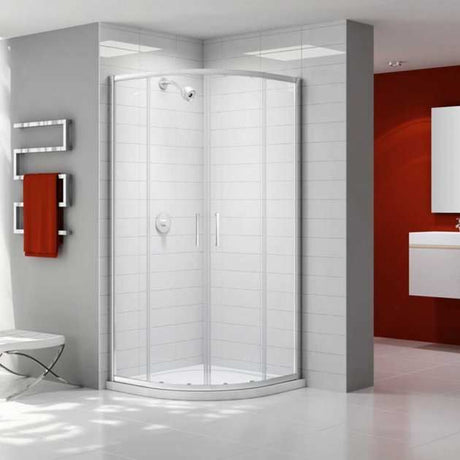 Merlyn Ionic Express Quadrant Double Shower Enclosure 800mm 6mm Glass - A0302A0
