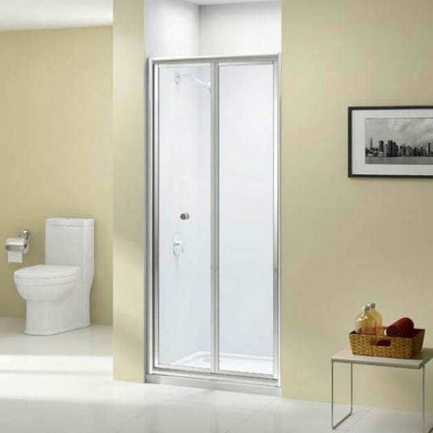 Merlyn Ionic Source Bi - Fold Shower Door 800mm Wide - 4mm Glass - A1200C0 - TAP 'N' SHOWER