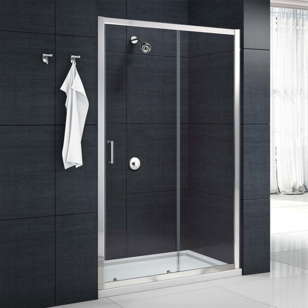 Merlyn Mbox 1000mm Wide Sliding Shower Door - 6mm Clear Glass - MBS1000 - TAP 'N' SHOWER