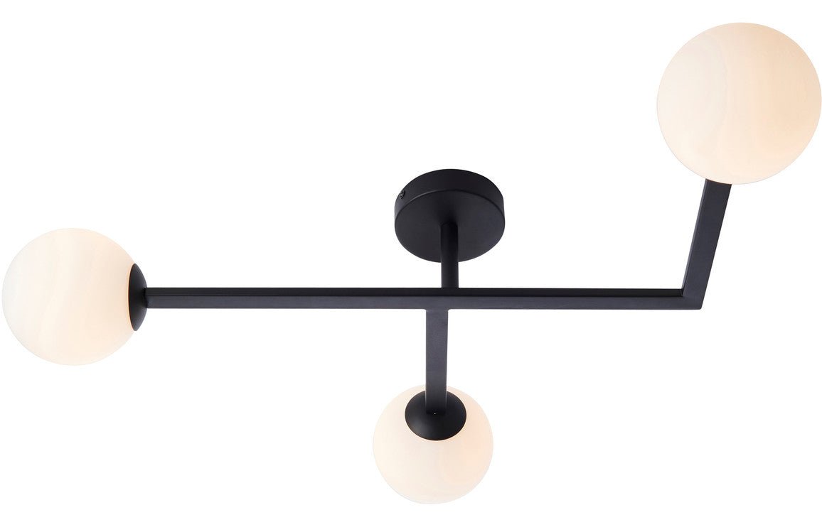 Prystine Slim Ceiling Light - Matt Black - PRIS106314 - TAP 'N' SHOWER