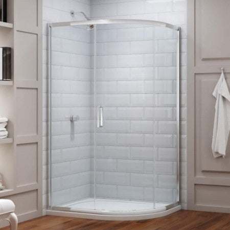Merlyn 8 Series Offset Quadrant Shower Enclosure 900mm x 760mm - Clear Glass - M83222