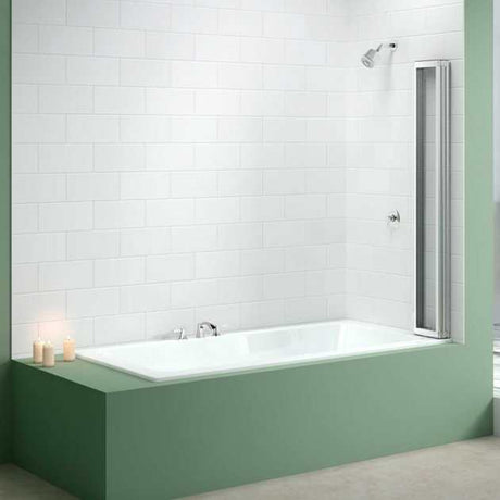 Merlyn Four Folding Bath Screen 1400mm High x 850mm Wide - 4mm Glass - MB4