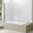 Merlyn Ionic Three Folding Square Bath Screen 1500mm High x 1400mm Wide - 8mm Glass - MB9