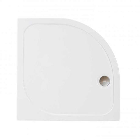 Merlyn MStone Stone Resin Quadrant Shower Tray with Waste 900mm x 900mm - White -  D90Q