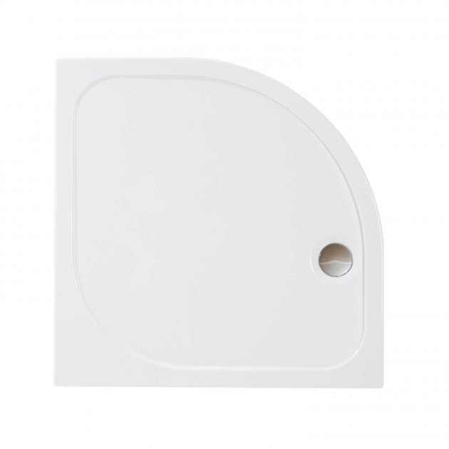 Merlyn MStone Stone Resin Quadrant Shower Tray with Waste 900mm x 900mm - White - D90Q - TAP 'N' SHOWER
