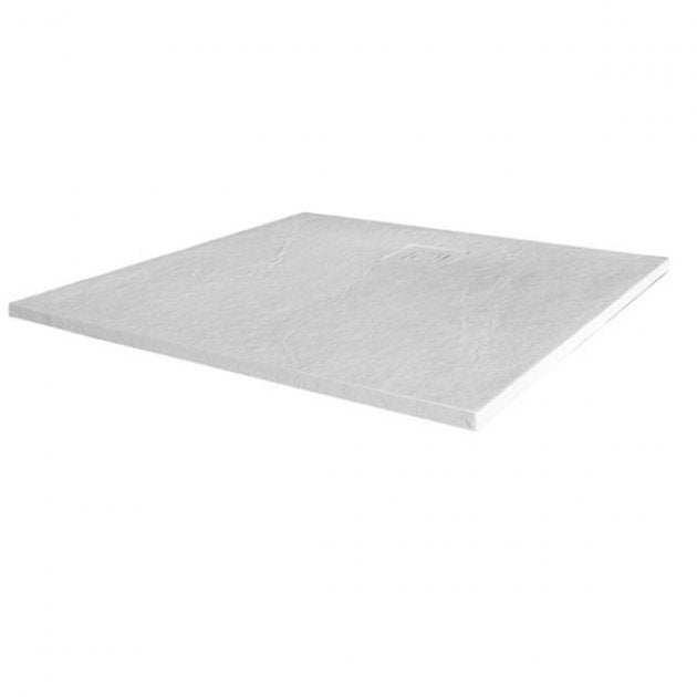 Merlyn TrueStone Square Shower Tray with Waste 900mm x 900mm - White - T90RTW - TAP 'N' SHOWER