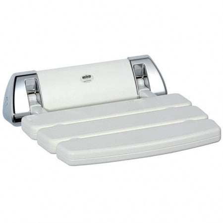 Mira Shower Seat, White/Chrome 2.1536.129 - TAP 'N' SHOWER