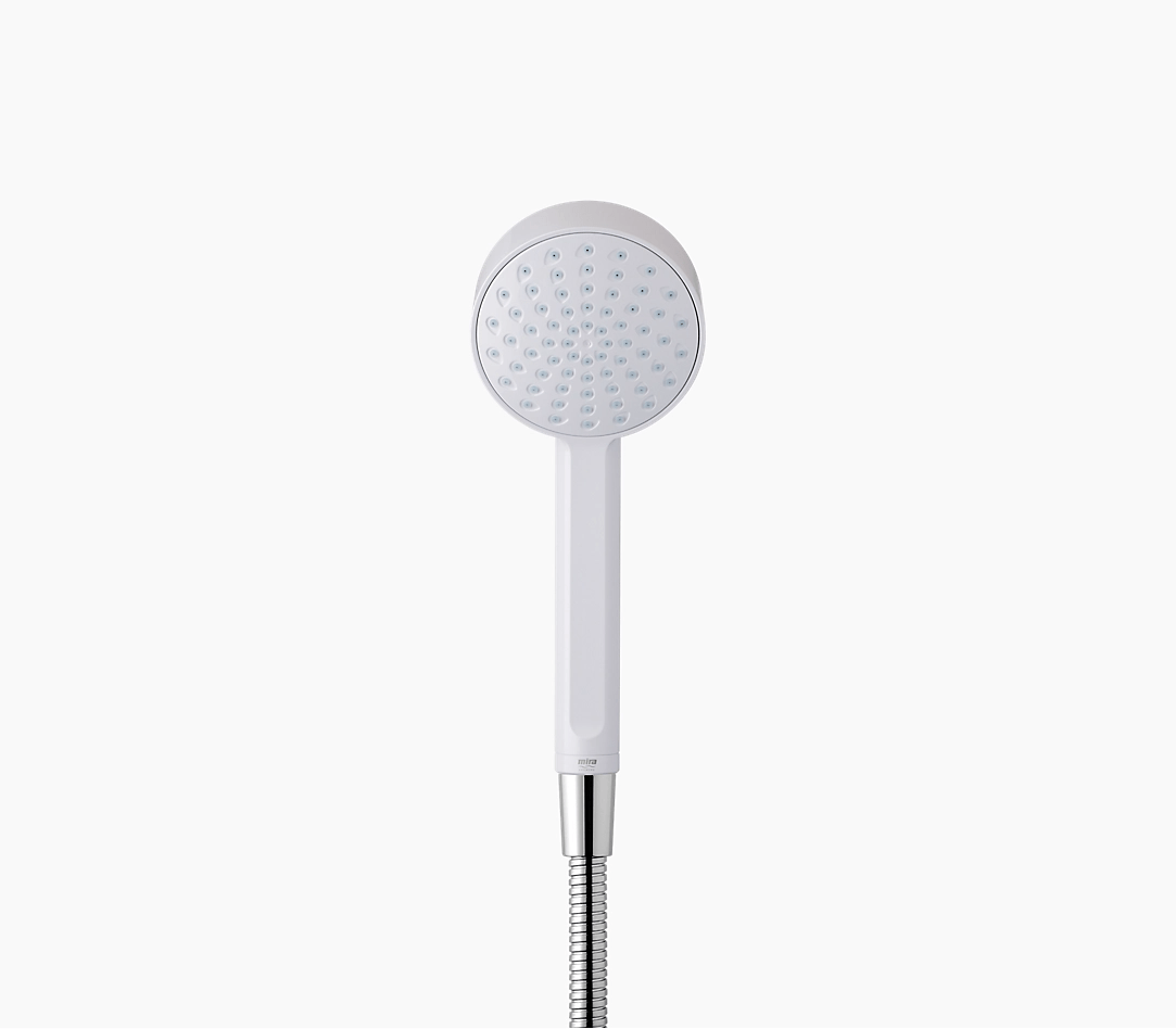 Mira Beat Four Spray Showerhead 9cm - White - 2.1703.010 - TAP 'N' SHOWER