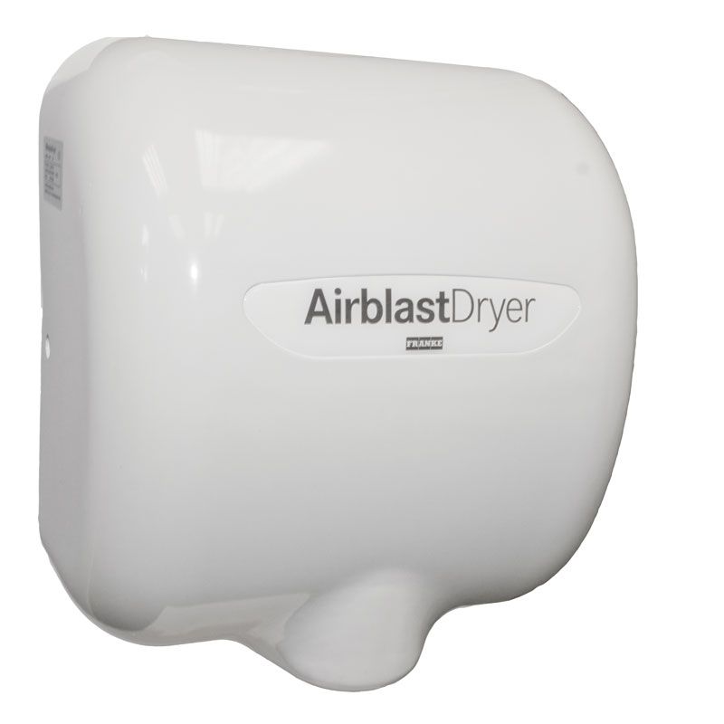 KWC DVS Airblast Hand Dryer F1390 - White Steel - 201.0000.142 - TAP 'N' SHOWER