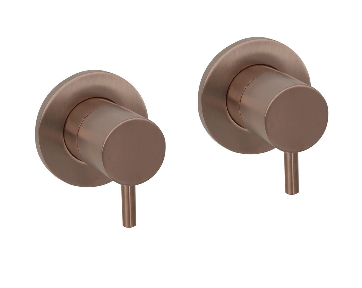 JTP Vos Wall Valves - Brushed Bronze - 21089BRZ - TAP 'N' SHOWER