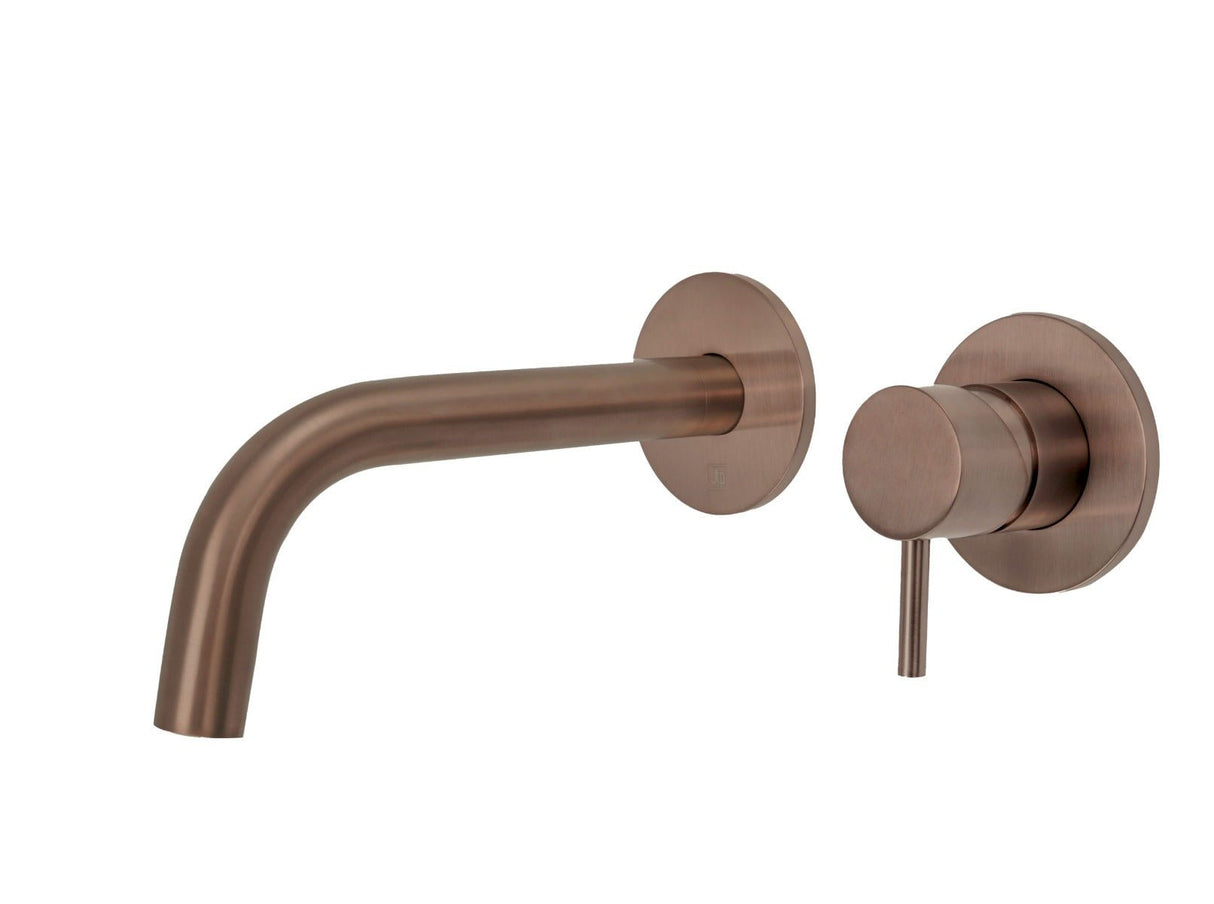 JTP VOS Single Lever Wall Mounted Basin Mixer - Brushed Bronze - 21173BRZMP - TAP 'N' SHOWER