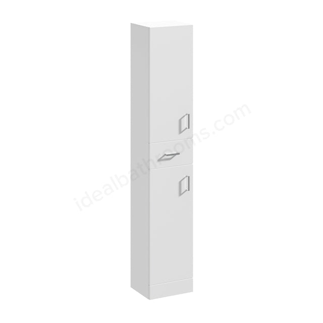 Oakham Alaska Tallboy Storage Unit - 350 x 300mm - White - TAP 'N' SHOWER