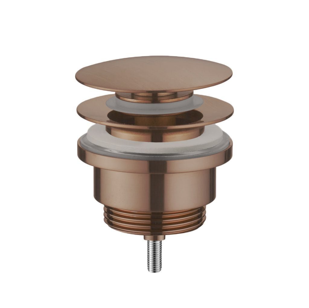 JTP VOS Universal Slotted and Unslotted Basin Waste - Brushed Bronze - 21709SUNBRZ - TAP 'N' SHOWER