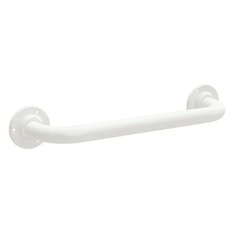 Bathex Professional Mild Steel Grab Rail 450mm - White - 21900 - TAP 'N' SHOWER