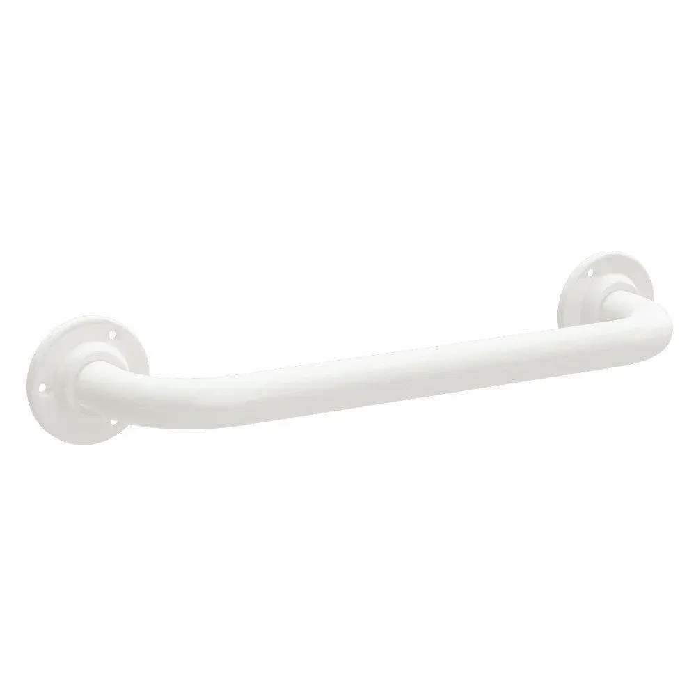 Bathex Professional Mild Steel Grab Rail 450mm - White - 21900C - TAP 'N' SHOWER