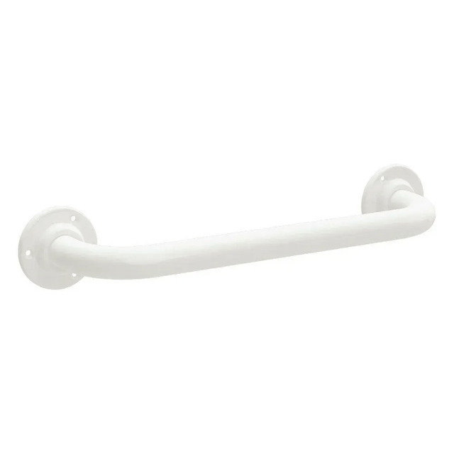 Bathex Professional 600mm Mild Steel Grab Rail - White - 22000 - TAP 'N' SHOWER