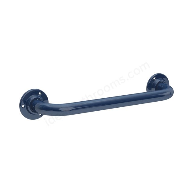Bathex Professional Mild Steel Grab Rail 600mm - Blue - 22001C - TAP 'N' SHOWER