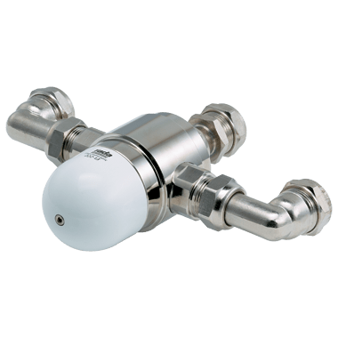 Rada 222 - T3 DK Chrome Thermostatic Mixing Valve - 1.0.407.07.3 - TAP 'N' SHOWER