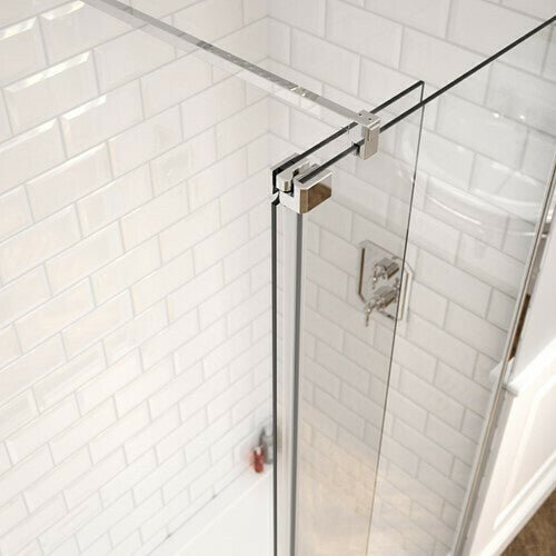 Kudos Fold Away Deflector Panel Left Hand 10mm - 10WPFADPLH - TAP 'N' SHOWER