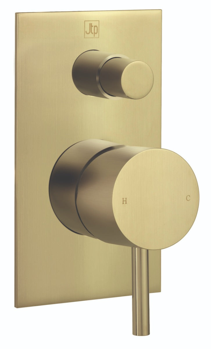 JTP Vos Single Lever Diverter Valve Hp 1 - Brushed Brass - 23075BBR