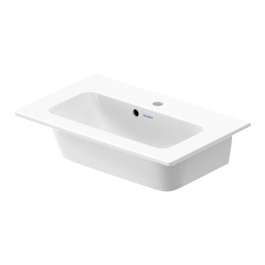 Duravit Me By Starck 0 Tap Hole Compact Basin 630 X 400mm - White - 2342630060 - TAP 'N' SHOWER