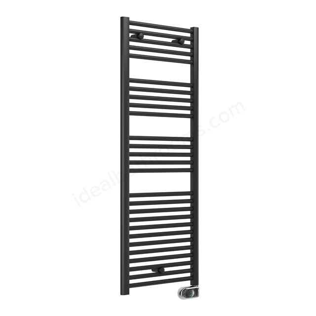 Oakham Straight Electric Towel Rail 1375mm x 480mm Anthracite - TAP 'N' SHOWER