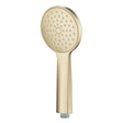 JTP Vos Shower Handset in brushed brass with five spray patterns and ergonomic design
