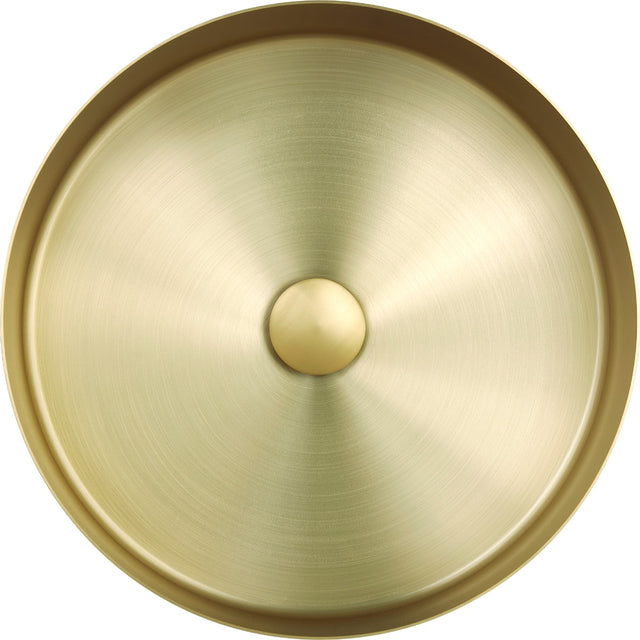 JTP VOS Grade 316 Stainless Steel Counter Top Basin - Brushed Brass - 23CTR360BBR