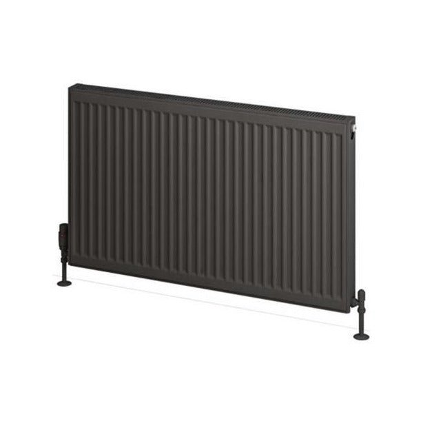 Eastbrook Type 21 Compact Panel Radiator 600mm x 1200mm - Matt Anthracite - 25.0123 - TAP 'N' SHOWER