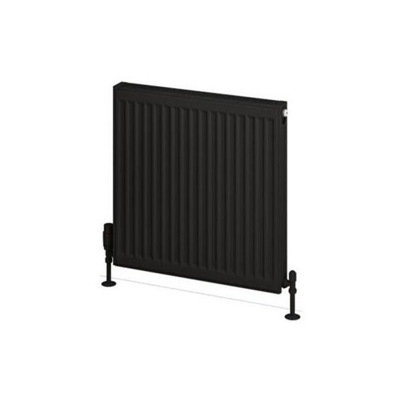 Eastbrook Type 21 6Compact Panel Radiator 00mm x 600mm - Matt Black - 25.0128 - TAP 'N' SHOWER