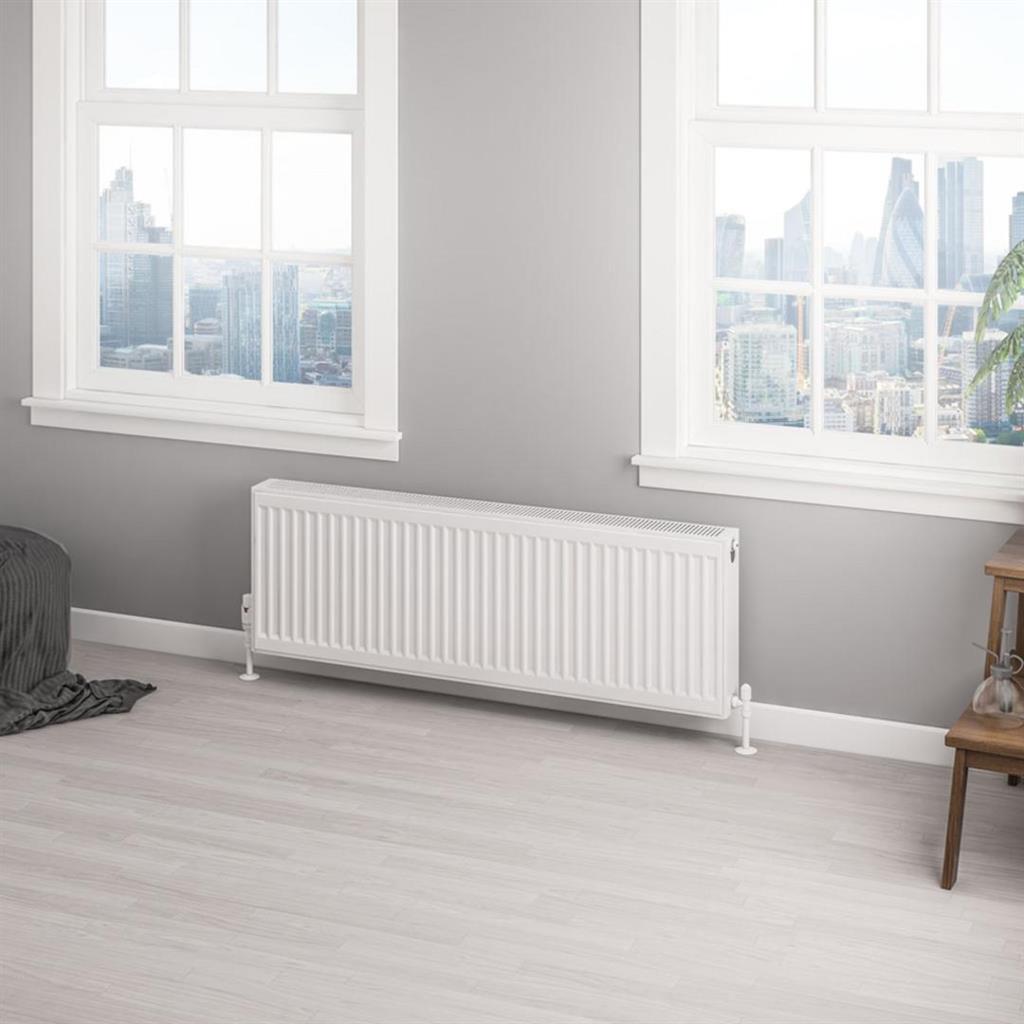 Eastbrook Type 22 Compact Panel Radiator 300mm x 1200mm - Gloss White - 25.0151 - TAP 'N' SHOWER