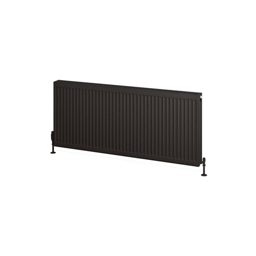 Eastbrook Type 22 Compact Panel Radiator 600mm x 1300mm - Matt Black - 25.0199 - TAP 'N' SHOWER