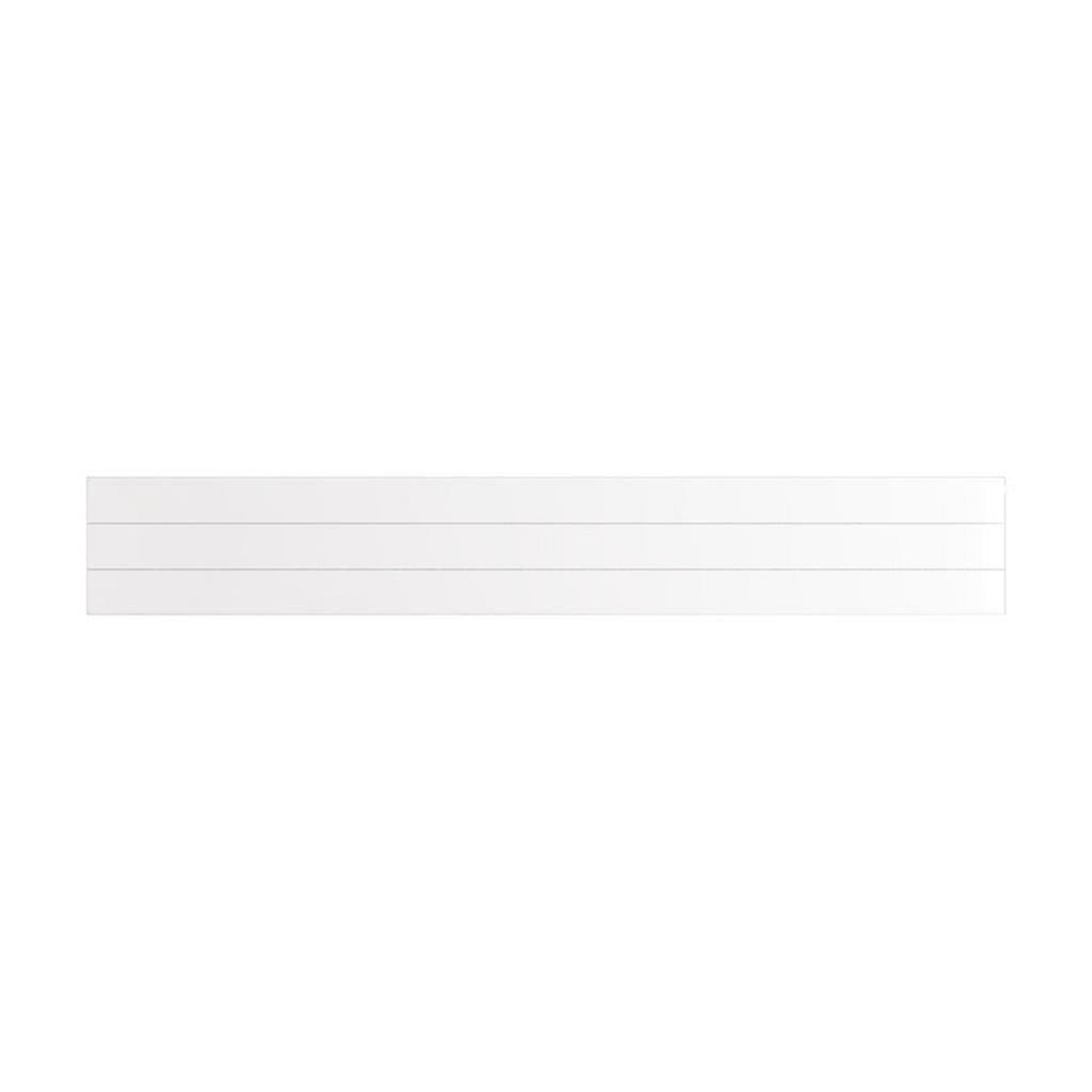 Eastbrook Flat Cover Plate With Lines 300mm x 2000mm - Gloss White - 25.5076 - TAP 'N' SHOWER