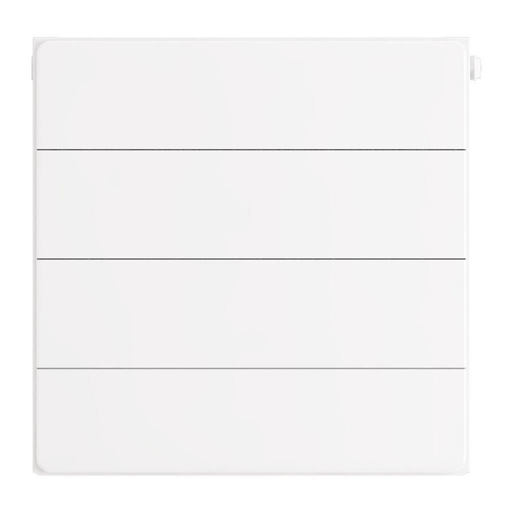 Eastbrook Flat Cover Plate With Lines 400mm x 400mm - Gloss White - 25.5077 - TAP 'N' SHOWER