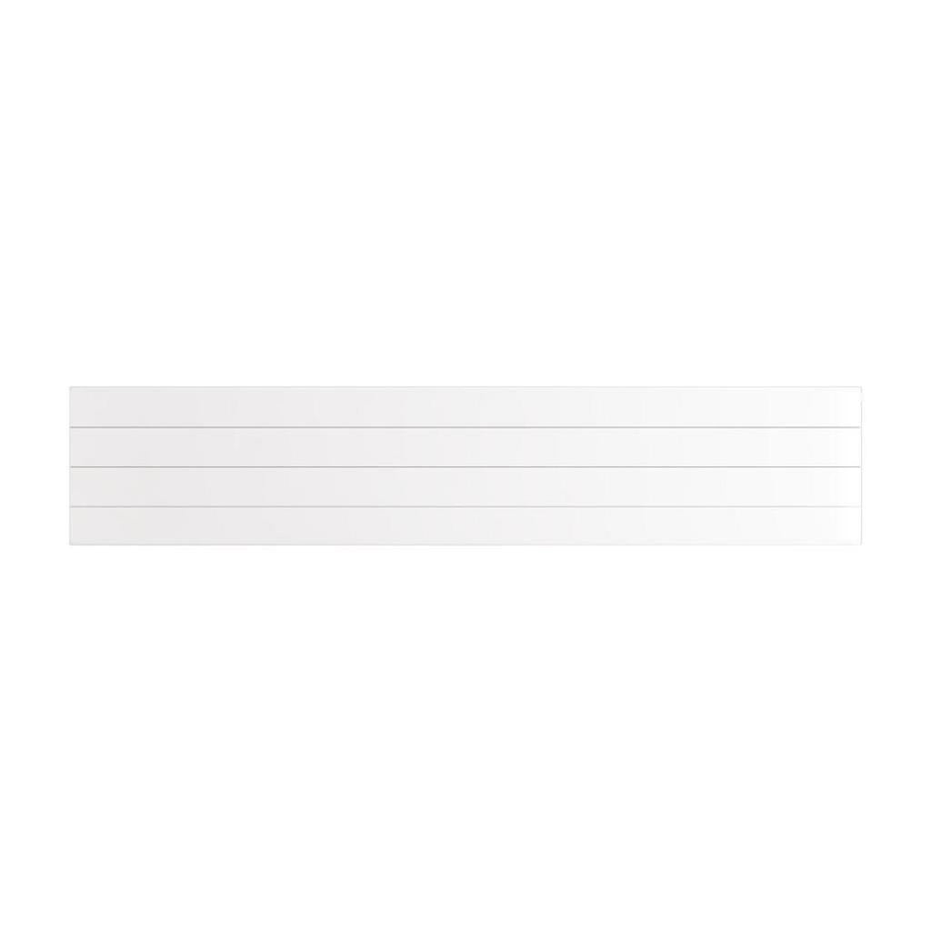 Eastbrook Flat Cover Plate With Lines 400mm x 2000mm - Gloss White - 25.5089 - TAP 'N' SHOWER