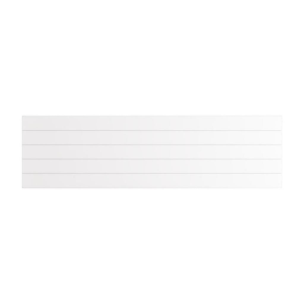 Eastbrook Flat Cover Plate With Lines 500mm x 1800mm - Gloss White - 25.5103 - TAP 'N' SHOWER