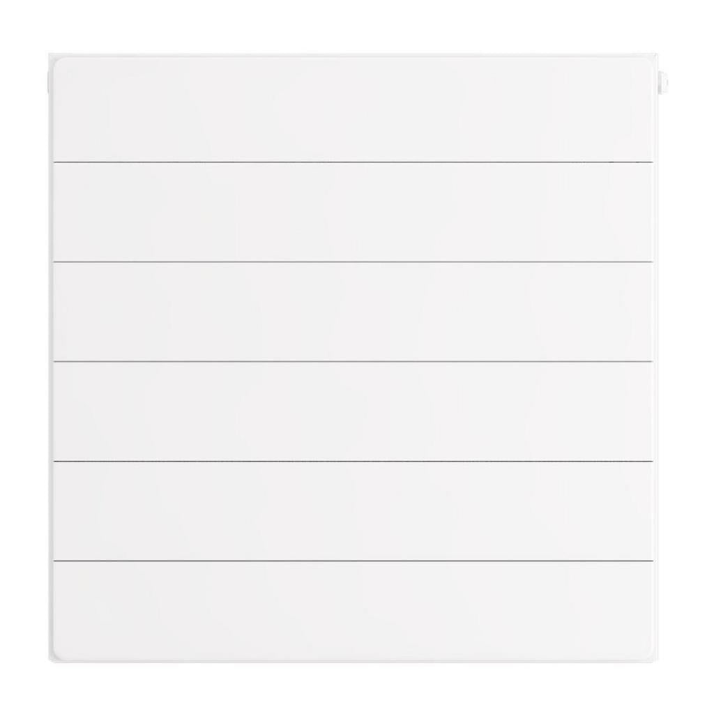 Eastbrook Flat Cover Plate With Lines 600mm x 600mm - Gloss White - 25.5107 - TAP 'N' SHOWER